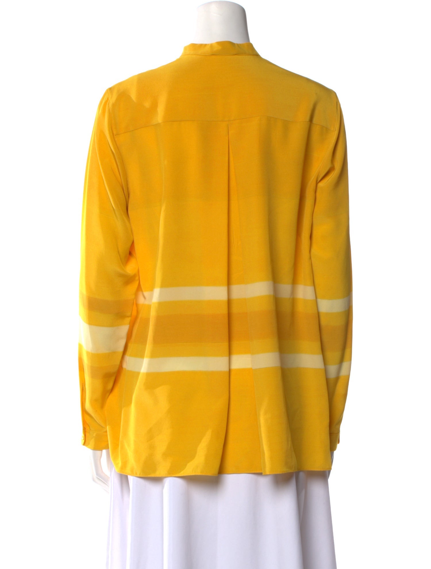 Akris Silk Mock Neck Button-Up Top